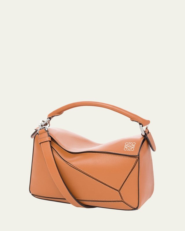 Puzzle Small Top-Handle Bag in Leather